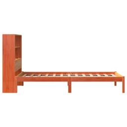 Berkfield Home Bookcase Bed without Mattress Wax Brown 100x200 cm Solid Wood Pine - thumbnail 7