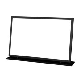 Ready Assembled 2 U Memphis Large Mirror (Ready Assembled) in True Black - thumbnail 4
