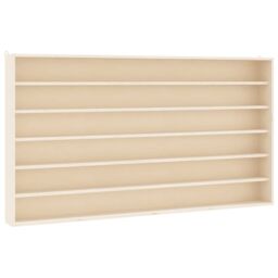 Berkfield Home Wall Display Cabinet with 6 Shelves 100x8.5x55 cm in Brown - thumbnail 2