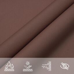 Berkfield Home Sunshade Sail Oxford Fabric Triangular 4x5x6.4 m Brown - thumbnail 7