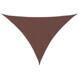 Berkfield Home Sunshade Sail Oxford Fabric Triangular 4x5x6.4 m Brown - thumbnail 2