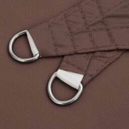 Berkfield Home Sunshade Sail Oxford Fabric Triangular 4x5x6.4 m Brown - thumbnail 5