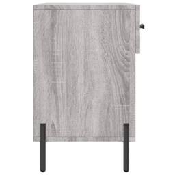 Berkfield Home Shoe Bench Grey Sonoma 102x35x55 cm Engineered Wood - Size: 102 x 35 x 55 cm - thumbnail 7