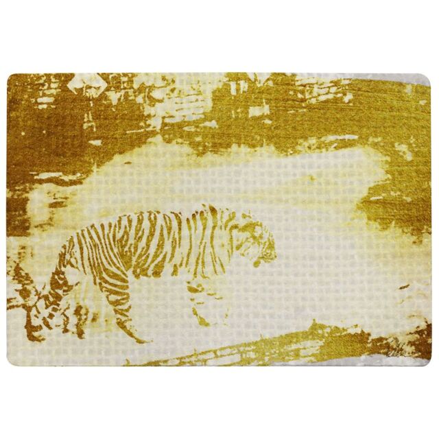 Benjamin Tate Design Golden Tiger Search Rug in Natural - Size: Large - image 1
