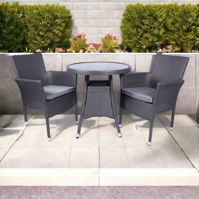 Royalcraft Malaga Two Seater Fixed Bistro Set in Grey - image 1