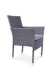 Royalcraft Malaga Two Seater Fixed Bistro Set in Grey - thumbnail 3