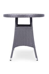 Royalcraft Malaga Two Seater Fixed Bistro Set in Grey - thumbnail 4