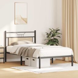 Berkfield Home Bed Frame without Mattress Sonoma Oak 100x190 cm Engineered Wood in Brown - thumbnail 4