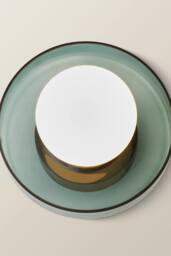 ValueLights Newbury Pair of Glass with Globe Shades IP44 Bathroom Wall Lights in Jade - thumbnail 6
