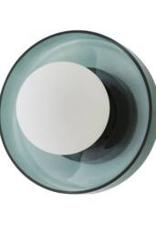 ValueLights Newbury Pair of Glass with Globe Shades IP44 Bathroom Wall Lights in Jade - thumbnail 7