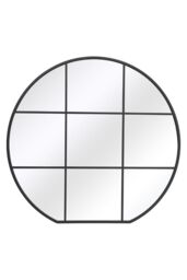 MirrorOutlet Black Framed Flat Bottom Circular Garden Wall Mirror (189CM X 180CM) - Size: 1 Pack - thumbnail 6