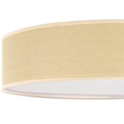 Wyld and Coco 60cm Natural Paper Wicker Flush-Mount Ceiling Lamp - thumbnail 5
