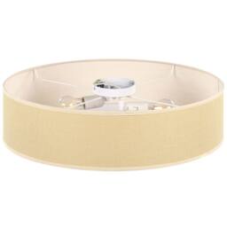 Wyld and Coco 60cm Natural Paper Wicker Flush-Mount Ceiling Lamp - thumbnail 4