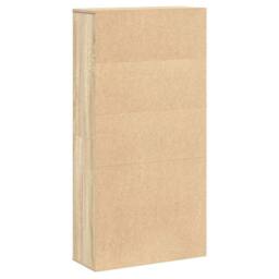 Berkfield Home Bookcase Sonoma Oak 60x24x120 cm Engineered Wood in Brown - Size: 60 x 24 x 120 cm - thumbnail 6