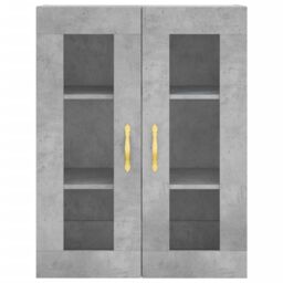 Berkfield Home Highboard Concrete Grey 69.5x34x180 cm Engineered Wood - thumbnail 6