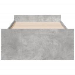 Berkfield Home Modern Bed Frame Frame w/Drawers 135x190 cm Double Solid Wood Pine in Grey - Size: Small Single - thumbnail 4