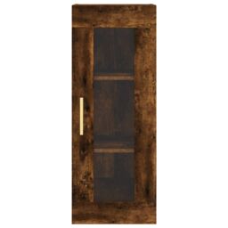 Berkfield Home Highboard Smoked Oak 34.5x34x180 cm Engineered Wood in Brown - thumbnail 6