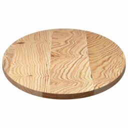 Berkfield Home Table Top 100x50x2 cm Solid Wood Oak Oval in Brown - Size: 100 x 50 x 2 cm - thumbnail 6