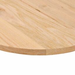 Berkfield Home Table Top 100x50x2 cm Solid Wood Oak Oval in Brown - Size: 100 x 50 x 2 cm - thumbnail 8