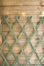 Marco Paul 1.8m Heavy Duty Expanding Wooden Trellis - Green in Beige