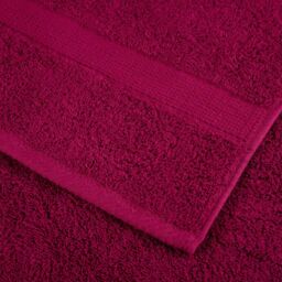 Berkfield Home Premium Soap Towels SOLUND 4pcs Bordeaux 30x30cm 600gsm in Red - thumbnail 6