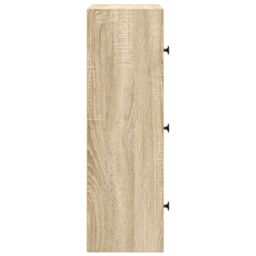 Berkfield Home Bookcase Sonoma Oak 40x24x77 cm Engineered Wood in Brown - Size: 40 x 24 x 77 cm - thumbnail 6