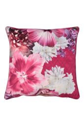 Laurence Llewelyn-Bowen 'Mayfair Lady' Velvet Filled Cushion in Pink - Size: 55 cm x 55 cm - thumbnail 3