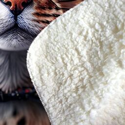 Warren Reed - Designer Bengal Cat Face With Splashart Sherpa Blanket - Size: Large - thumbnail 3