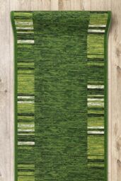 RugsX Anti-Slip Adagio Runner in Green - Size: 100 cm x 390 cm - thumbnail 3