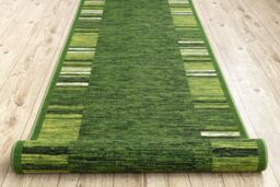 RugsX Anti-Slip Adagio Runner in Green - Size: 100 cm x 390 cm - thumbnail 4