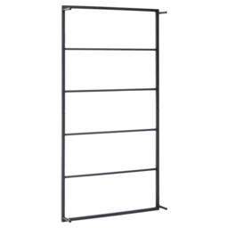 Berkfield Home Towel Rack Black 60x10x116 cm Steel - Size: 60 x 10 x 116 cm - thumbnail 4