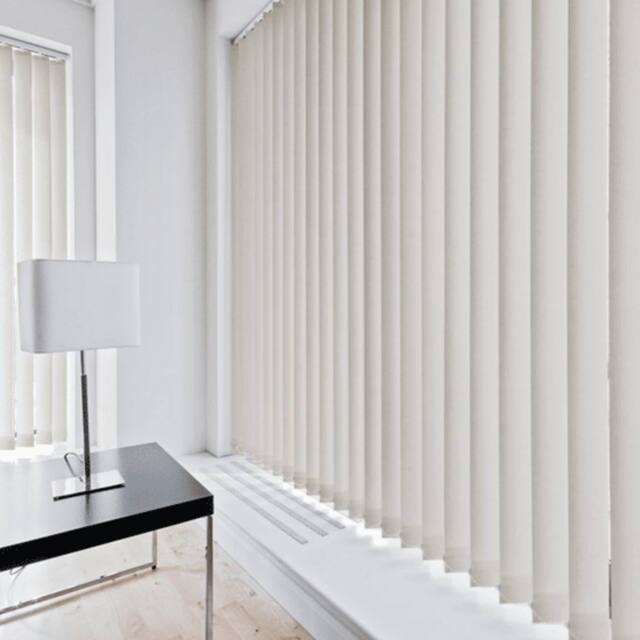 Blinds Outlet Dimout Vertical Blinds in Cream - Size: 90 cm width x 240 cm drop - image 1