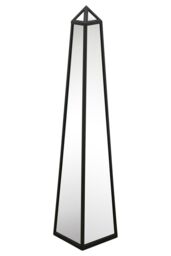 MirrorOutlet Black Metal Edged Mirrored Ornament (120CM X 25CM X 25CM) - Size: 1 Pack - thumbnail 6