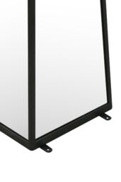 MirrorOutlet Black Metal Edged Mirrored Ornament (120CM X 25CM X 25CM) - Size: 1 Pack - thumbnail 3