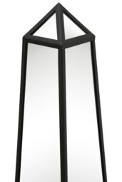 MirrorOutlet Black Metal Edged Mirrored Ornament (120CM X 25CM X 25CM) - Size: 1 Pack - thumbnail 4