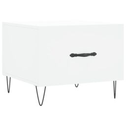 Berkfield Home Coffee Table White 50x50x40 cm Engineered Wood - Size: 50 x 50 x 40 cm - thumbnail 2