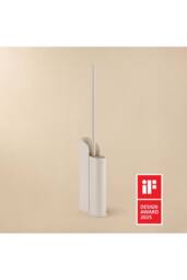 Cosmic Silicone Toilet Brush, Floor or Self-Adhesive, White, Flat Collection in Soft White - thumbnail 2