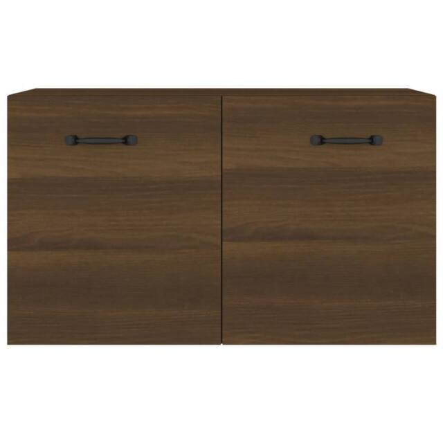 Berkfield Home Wall Cabinet Brown Oak 60x36.5x35 cm Engineered Wood - image 1
