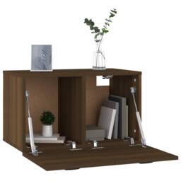 Berkfield Home Wall Cabinet Brown Oak 60x36.5x35 cm Engineered Wood - thumbnail 8