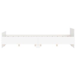 Berkfield Home Bed Frame with Headboard & Footboard White 135x190 cm Double - thumbnail 5