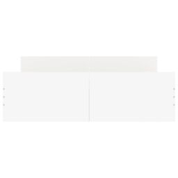Berkfield Home Bed Frame with Headboard & Footboard White 135x190 cm Double - thumbnail 4