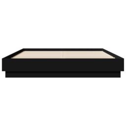 Berkfield Home Bed Frame with LED without Mattress Black 150x200 cm King Size - thumbnail 6