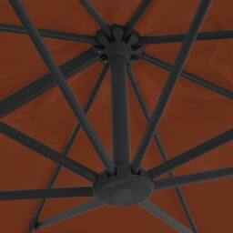 Berkfield Home Cantilever Umbrella with Aluminium Pole Terracotta 400x300 cm in Brown - thumbnail 6