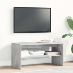 Berkfield Home TV Cabinet Concrete Grey 80x40x40 cm Engineered Wood - Size: 80 x 40 x 40 cm - thumbnail 3