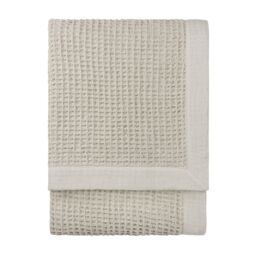 Yard Canopy Waffle 100% Cotton Oversized Throw in Beige - Size: 240 cm x 260 cm