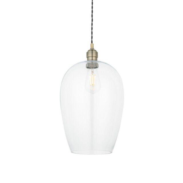 Netlighting 'LIVORNO' Dimmable Stylish Indoor Glass Single Pendant Ceiling Lamp in Yellow - image 1