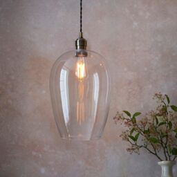 Netlighting 'LIVORNO' Dimmable Stylish Indoor Glass Single Pendant Ceiling Lamp in Yellow - thumbnail 2
