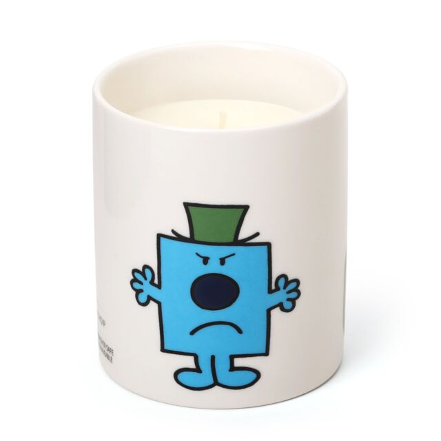 Mr. Men And Little Miss Mr Grumpy Quoted Spiced Blackberry Scented Candle in Blue - Size: Medium - image 1