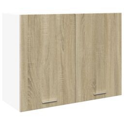 Berkfield Home Hanging Cabinet Lyon Sonoma Oak 80x31x60 cm Engineered Wood in Brown - Size: 80 x 31 x 60 cm - thumbnail 2
