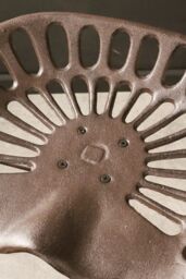 Marco Paul Brown Cast Iron Vintage Industrial Bar Stool - thumbnail 4